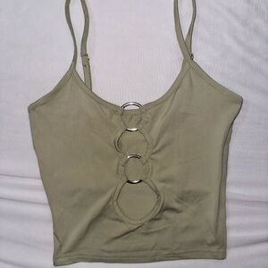 Shein XS Light Green Spaghetti Strap Tank Top